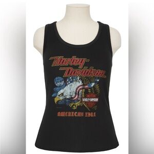 Harley-Davidson Black Women’s Eagle Design Tank Top - 3W